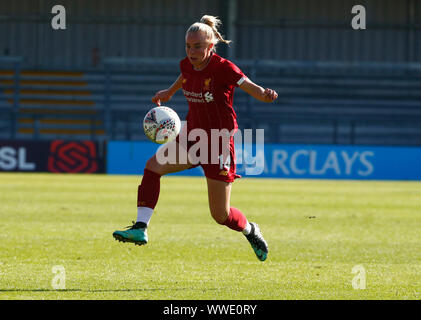 London, Inited Kingdom. 15th Sep, 2019. LONDON, UNITED KINGDOM SEPTEMBER 15. Ashley Hodson of Liverpool Women during Barclays FA Women's Spur League between Tottenham Hotspur and Liverpool at The Hive Stadium, London, UK on 15 September 2019 Credit: Action Foto Sport/Alamy Live News
