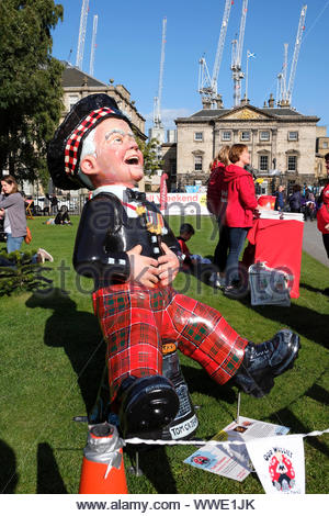 Tom Gilzean, Oor Wullie Big Farewell weekend at St Andrew Square, Edinburgh Scotland  13th - 15th September 2019 Stock Photo