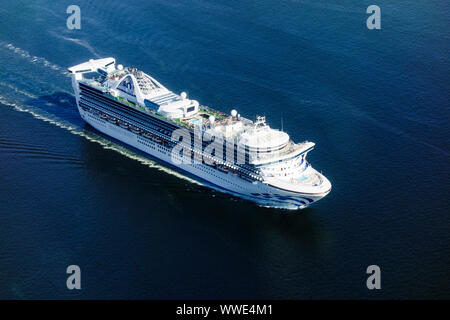 The Star Princess, a Grand-class cruise ship, operated by Princess Cruises. Stock Photo