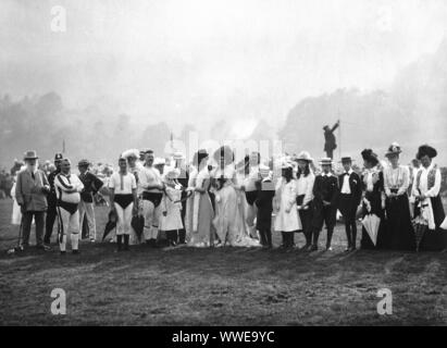 AJAXNETPHOTO. 1900-1910 (APPROX). GRASMERE, ENGLAND. (MAY BE OTHER LOCATION, BUT SEE BELOW.) - WRESTLING CHAMPION PRESENTED WITH BELT - MEMBERS OF WHAT IS THOUGHT TO BE THE CUMBERLAND AND WESTMORLAND WRESTLERS ASSOCIATION POSE FOR THE CAMERA DURING CHAMPIONSHIP BELT PRESENTATION EVENT. PHOTOGRAPHERWHO TOOK THE PHOT WAS BASED IN AMBLESIDE, NOT FAR FROM GRASMERE. PHOTOGRAPHER:C.G.MASON © DIGITAL IMAGE COPYRIGHT AJAX VINTAGE PICTURE LIBRARY SOURCE: AJAX VINTAGE PICTURE LIBRARY COLLECTION REF:()AVL PEO GROUP 1900 10 Stock Photo