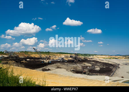 Big Machin - Coal Mining Mine Excavator. Kolubara, Lazarevac, Serbia Stock Photo