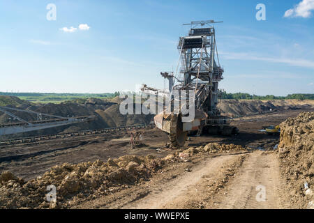 Big Machin - Coal Mining Mine Excavator. Kolubara, Lazarevac, Serbia Stock Photo