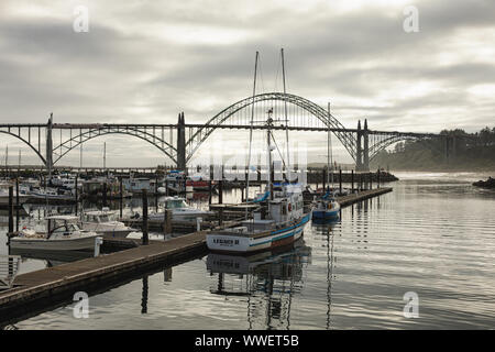 Yaquina Bay, Oregon Stock Photo