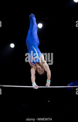 Paris, France. 15th Sep, 2019. Tin Srbic from Croatia during 2019 FIG World cup Challenge in Paris, finals on Sunday September 15th Credit: Kathleen Michel/Alamy Live News Stock Photo