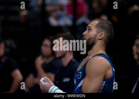 Paris, France. 15th Sep, 2019. Alexander Shatilov from Israel during 2019 FIG World cup Challenge in Paris, finals on Sunday September 15th Credit: Kathleen Michel/Alamy Live News Stock Photo