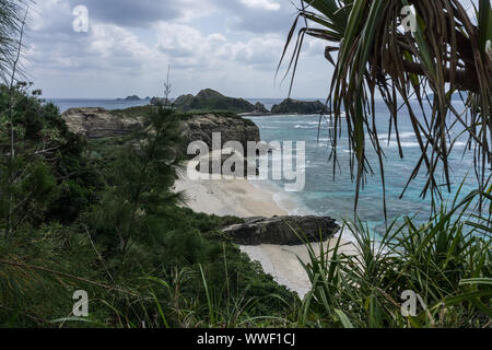 View of Hizushi Beach on Aka-jima in Okinawa Prefecture, Japan Stock Photo