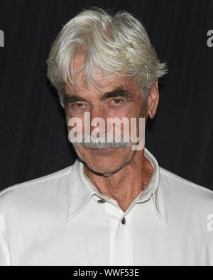 Hollywood, USA. 14th Sep, 2019. Sam Elliott attends Stacy Poitras' Art Gallery Exhibition For Documentary Premiere Of 'The Chainsaw Artist' at The Industry Loft on September 6, 2019 in Hollywood, California. Credit: The Photo Access/Alamy Live News Stock Photo