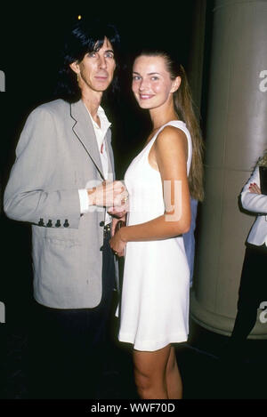 Model Paulina Porizkova and husband Ric Ocasek attend the American