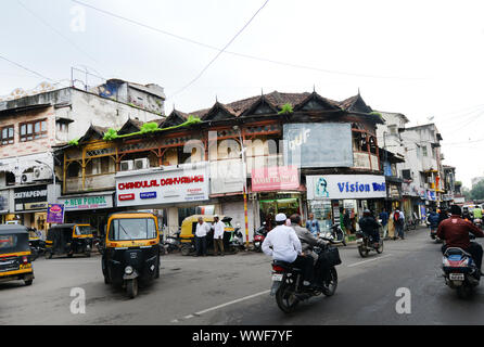 Beautiful old buildings in Pune, India. Stock Photo