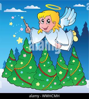 Angel theme image 2 Stock Vector