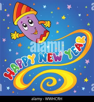 Happy New Year theme 1 Stock Vector