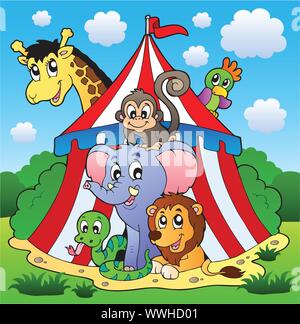 Circus theme picture 1 Stock Vector