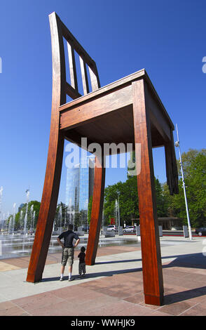 Memorial for the victims of landmines Stock Photo