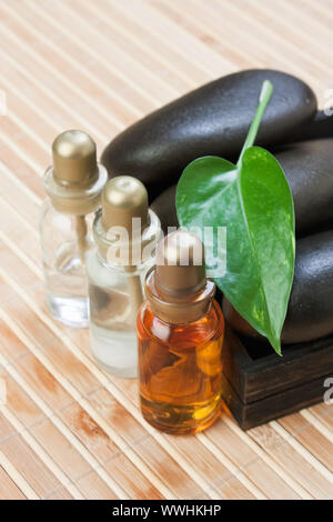 still-life subjects of relaxing spa treatments Stock Photo