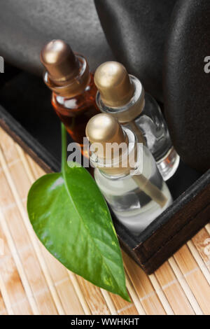 still-life subjects of relaxing spa treatments Stock Photo