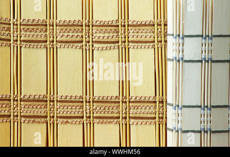 Wicker texture bamboo wood background Stock Photo
