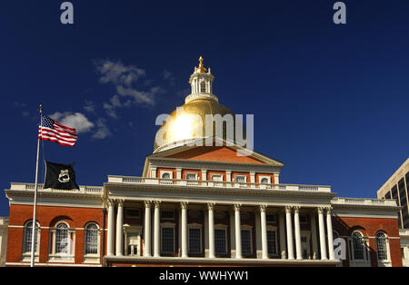 Massachusetts State House, Boston, USA Stock Photo