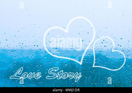 Love story concept, vintage tone Stock Photo