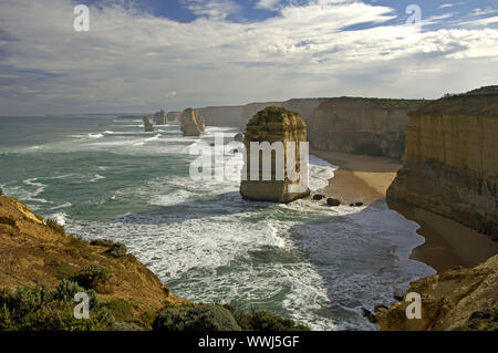 Rocky coast near Port Campell, Victoria, Australia, the 12 apostles Stock Photo