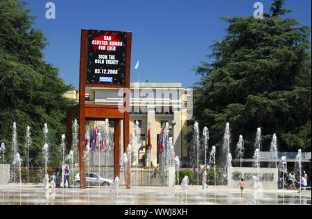 Memorial for mine victims, Geneva Stock Photo