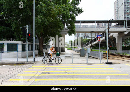 Zebra crossing with people Stock Photo