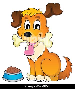 Image with dog theme 2 Stock Vector
