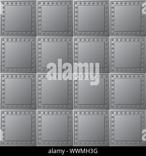 Steel bullet-proof lining - vector texture Stock Vector