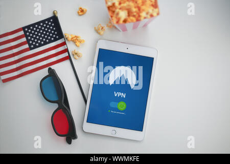 Streaming services for watching moves Stock Photo