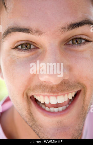Head shot of man smiling Stock Photo