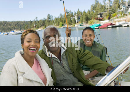 Family Fishing Trip Stock Photo