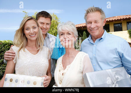 Family Posing Stock Photo