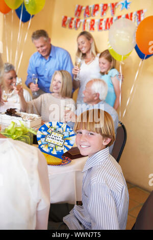Family Having a Party Stock Photo