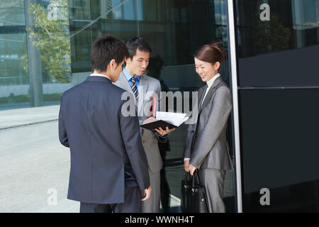 Businesspeople Talking Stock Photo