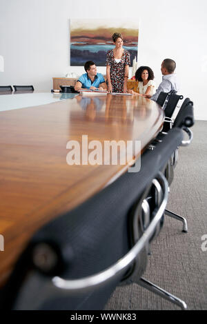 Businesspeople in Meeting Stock Photo