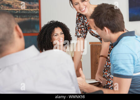Businesspeople in Meeting Stock Photo