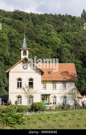 Treseburg in the Harz Mountains City of Thale Stock Photo