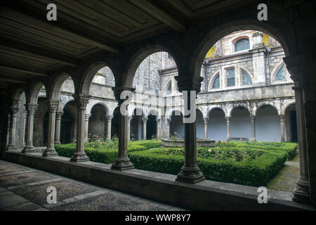 Cloisters of Lamego Cathedral in the Douro Valley, Portugal Stock Photo