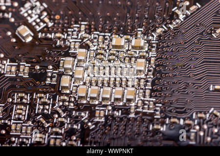 Electronic collection - computer circuit board Stock Photo