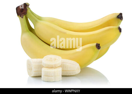 banana banana cut banana cut fruit cut-out cut-out isolated Stock Photo