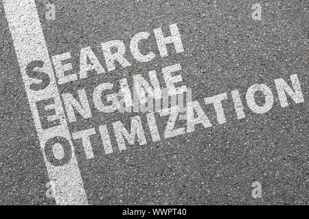 SEO Search Engine Optimization Search engine optimization in the Internet concept Stock Photo