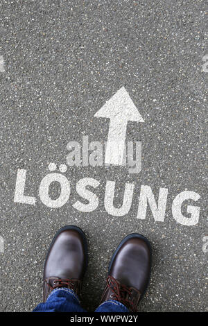 Business Concept with Solution for Problem Success Stock Photo