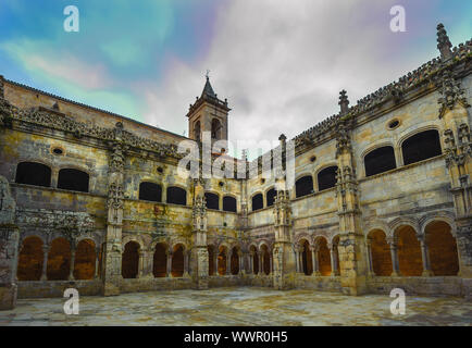 Monastery of Santo Estevo de Ribas de Sil in Galicia, Spain Stock Photo