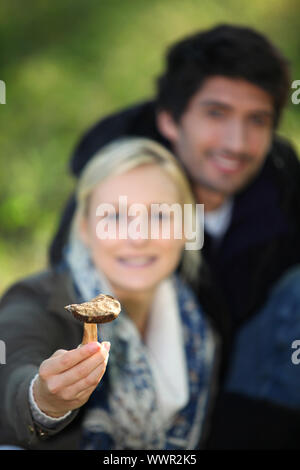 Wild mushroom Stock Photo