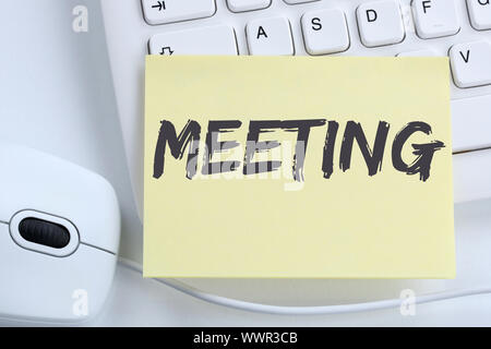 Meeting Meeting Appointment Business Team Office Stock Photo