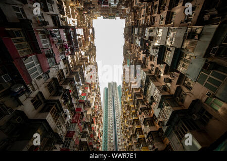 Yik Cheong building, known as monster building located in Quarry Bay Stock Photo