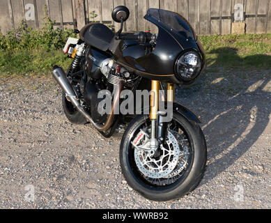 2019 Triumph Thruxton TFC 1200cc. Stock Photo