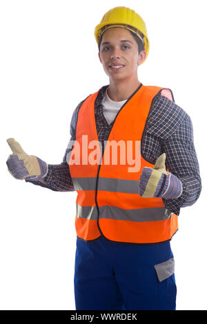 construction worker profession worker construction thumb high release Stock Photo