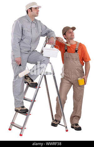 Pair of painters Stock Photo