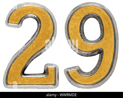 metal-numeral-29-twenty-nine-
