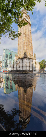 Albert Memorial Clock Tower in Belfast, Northern Ireland Stock Photo